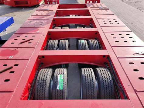 Flatbed Container Semi Trailer Low Flatbed Truck Trailer For Tipper