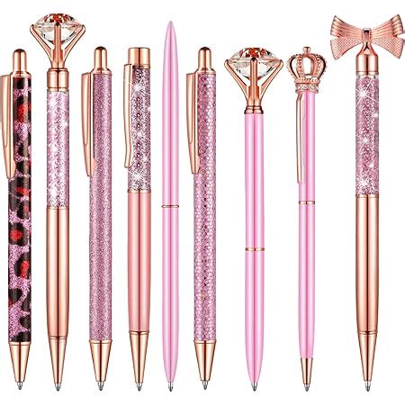 Amazon Pcs Ballpoint Pens Set Metal Crystal Diamond Pen For