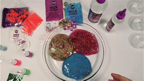 This Slime Goes Crazy With Glue And Mica Satisfying Video Asmr How To Make Slime Rainbow