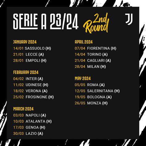 Image All Juventus 2023 24 Serie A Fixtures Have Been Released