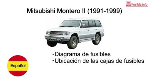 Diagrama De Fusibles Mitsubishi Montero II 1991 1999 YouTube