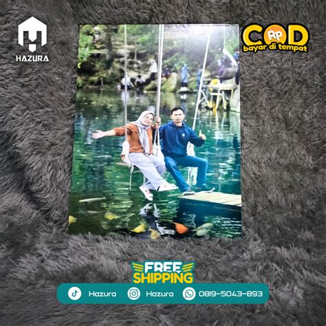 CETAK FOTO POSTER CUSTOM PLUS BINGKAI MDF 30X40 LAMINASI BAYAR DI