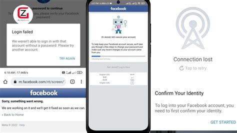 How To Unlock Facebook Account How To Fix Connection Lost In