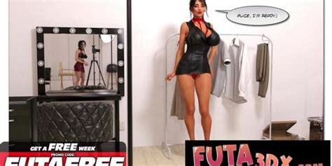 Futa3DX Hot Brunette Gets Fucked In Photo Session By Big Dicked Futa Tnaflix