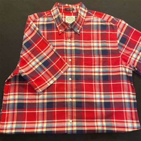 St John S Bay Shirts Mens St Johns Bay Plaid Short Sleeves Button Down Shirt Poshmark