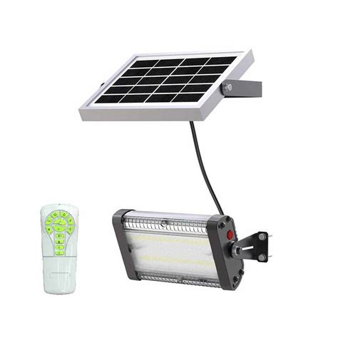 L Mpara Led Exterior Con Panel Solar Lumens Flood