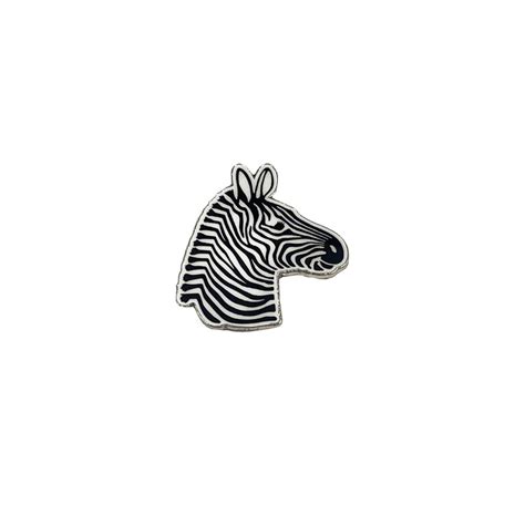 Zebra Head Pin Badge Zsl Shop