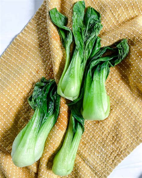 Baby Bok Choy With Soy Sauce And Garlic Plant Based On A Budget