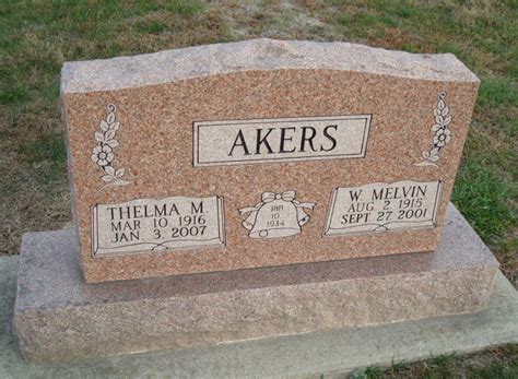 William Melvin Akers 1915 2001 Find A Grave Memorial