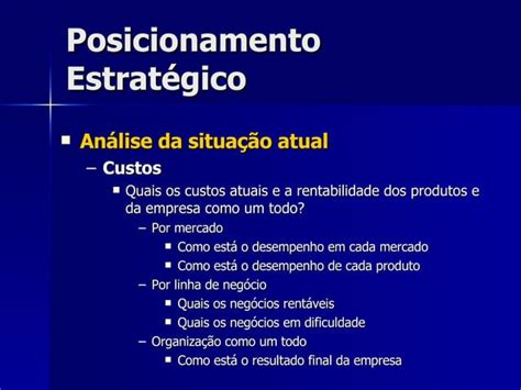 Aula 4 Posicionamento Estratégico