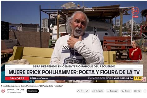 A Los A Os Muere Erick Pohlhammer El Poeta De La Felicidad