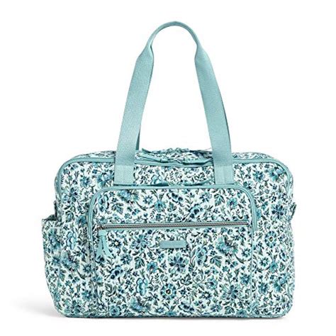 Vera Bradley Cotton Deluxe Weekender Travel Bag Cloud Vine Pricepulse