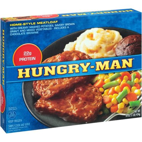 Hungry Man Homestyle Meat Loaf Frozen Dinner 816z Ansa Mcal