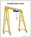 Single Girder Ms Portable Gantry Cranes Maximum Lifting Capacity