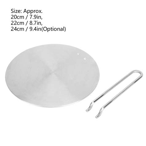 Induction Cooktop Adapter Plate Heat Diffuser Plate Round Stainless