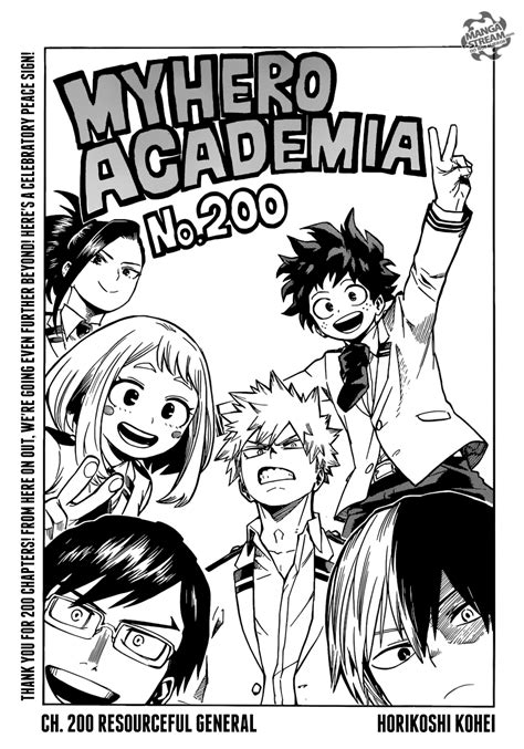 My Hero Academia Chapter 200 Resourceful General Otaku Orbit