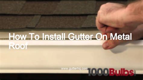 How To Install Gutter On Metal Roof Gutter Hq