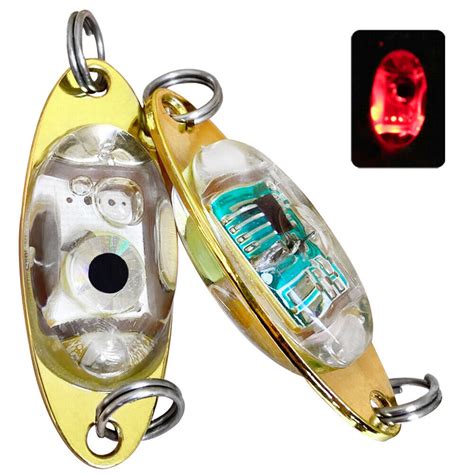 2x 5cm 10g Led Fishing Lure Light Underwater Eye Shape Bait Fishing