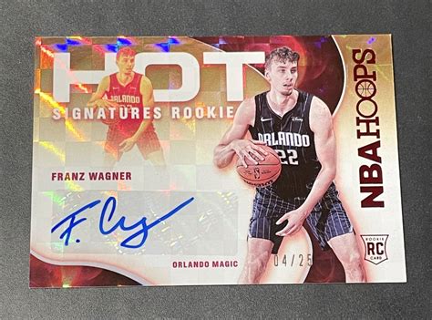 Yahoo オークション Franz Wagner 2021 22 Panini NBA Hoops Hot Sig