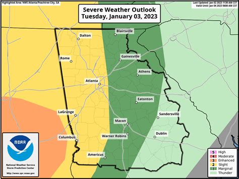 Potential for strong to severe storms on Tuesday - AllOnGeorgia