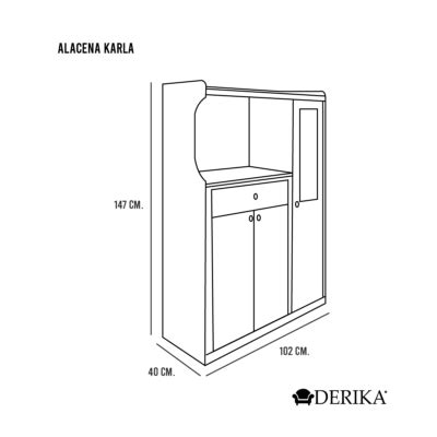 Alacena Para Microondas Karla Derika Muebles