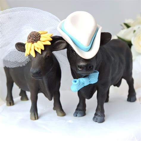 Angus Cow Cake Topper For Texas Ranch Or Country By Animaltoppers