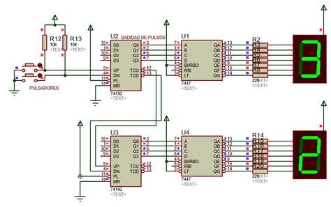 Contador Con Display De 7 Segmentos 0 99