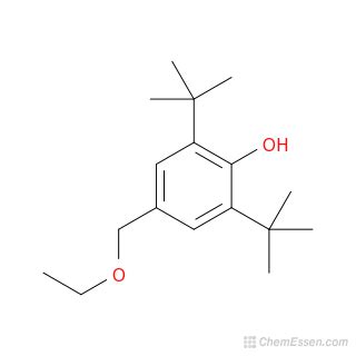 Di Tert Butyl Ethoxymethyl Phenol Structure C H O Over