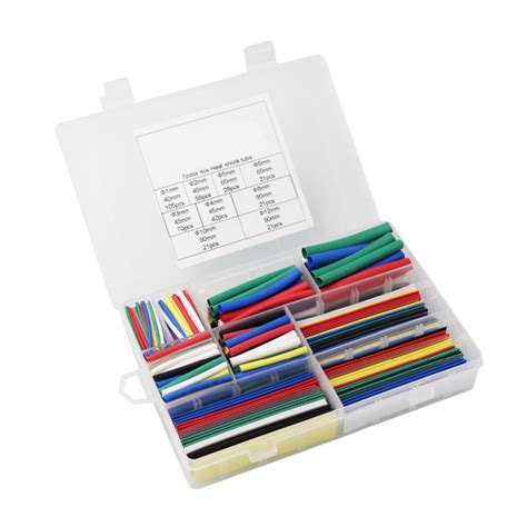 385pcs Heat Shrink Tube Kit 2 1 9 Sizes 7 Colors