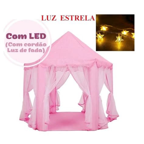 Barraca Infantil Tenda Castelo Das Princesas Luz De Led Shopee Brasil