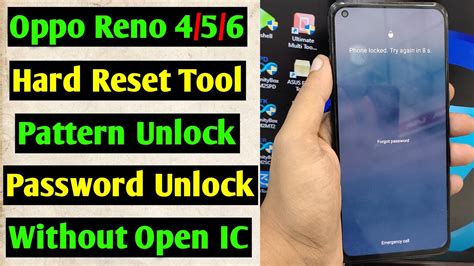 Oppo Reno 4 5 6 Pattern Pin Password Fingerprint Unlock Using Tool