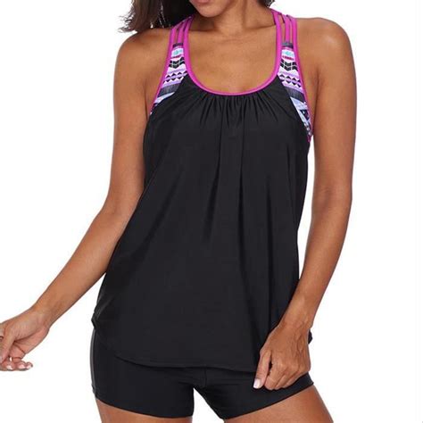 Un maillot de bain Ensemble maillots rembourré bikini push up imprimé