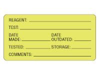 Laboratory Reagent Labels