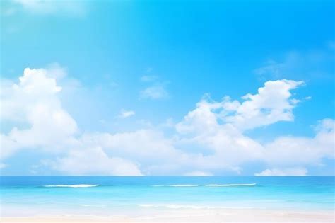 Premium Photo Azure Color Sea And Cloudy Sky Beautiful Tropical Beach