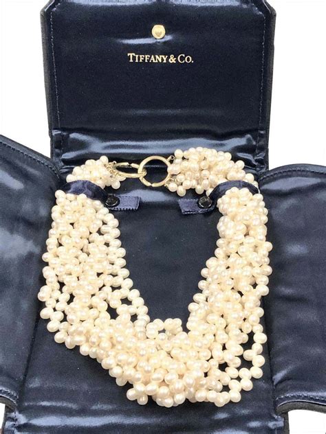 Tiffany And Co Paloma Picasso Pearl And Gold Torsade Necklace Pearls Paloma Picasso Tiffany