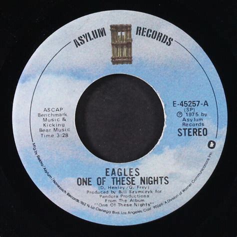 Eagles One Of These Nights Visions Asylum 7 Single 45 Rpm Ebay