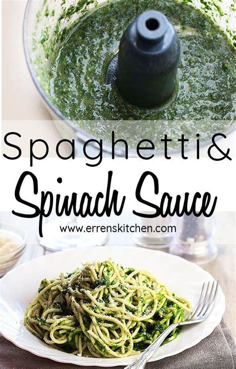 Spaghetti with Spinach Sauce: A Healthy and Flavorful Pasta Dish