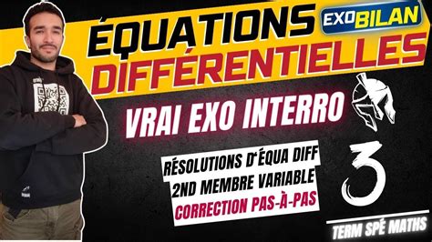 Term Sp Maths Primitives Et Equation Differentielles Exo Interro