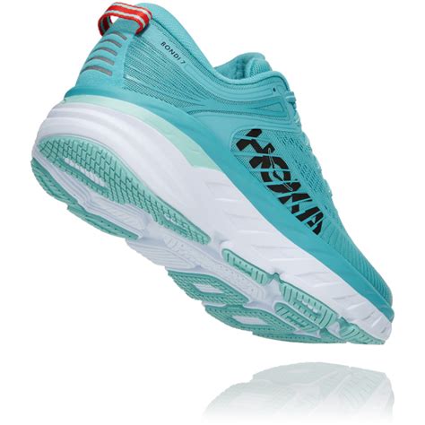 Hoka Womens Bondi Wide Width Aquarelle Eggshell Blue Cleary