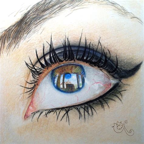 Eye Reflection Drawing