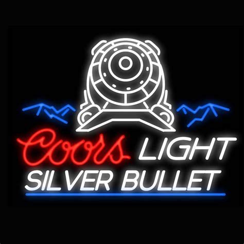 Custom Coors Light Silver Bullet Neon Sign Tube Neon Light Cute Neon Signs Online Usa