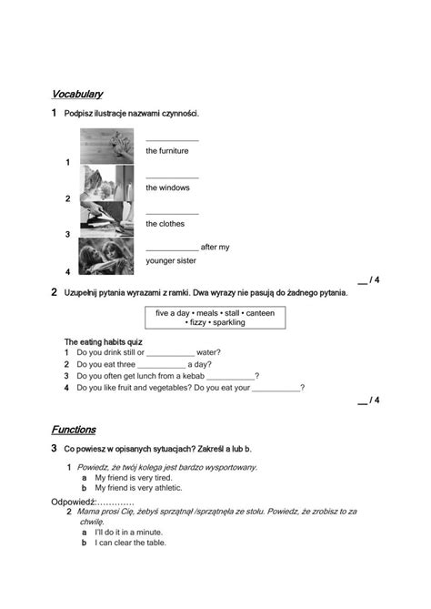 Brainy Unit Test Worksheet In Simple Present Tense