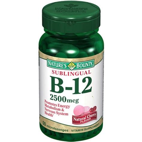 Nature S Bounty Natural B 12 Sublingual Vitamin 2500mcg Reviews 2021