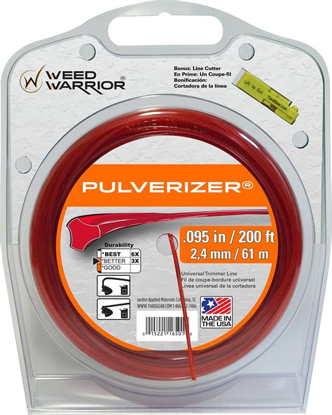 Amazon Weed Warrior Pulverizer Universal Trimmer Line With Line