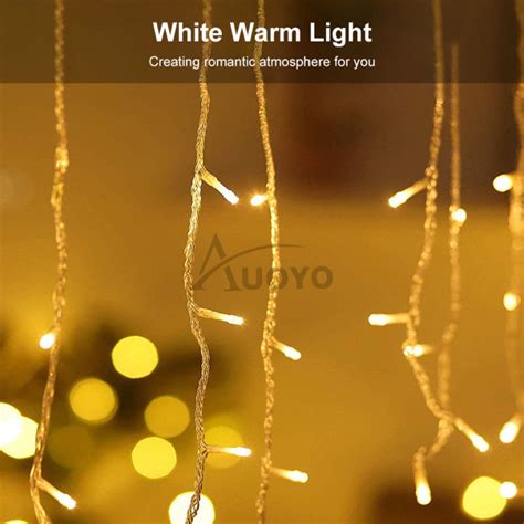 Auoyo Led Light Curtain Outdoor Waterproof Light Strip String Lights