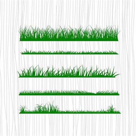 Wild Grass Border Svg Files Grass Dxf Files Grass Clipart Etsy