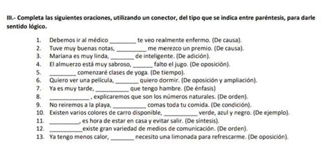 Completa Las Siguientes Oraciones Con Los Siguientes Enunciados There