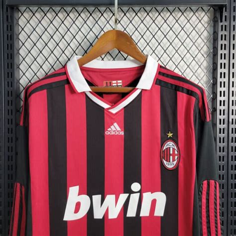 AC Milan 09 10 Home Long Sleeve Retro Jersey Zorrojersey