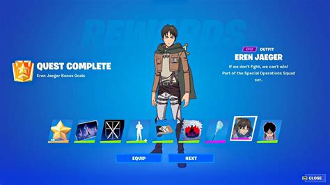 How To Unlock Eren Jaeger Skin In Fortnite All 8 Eren Jaeger