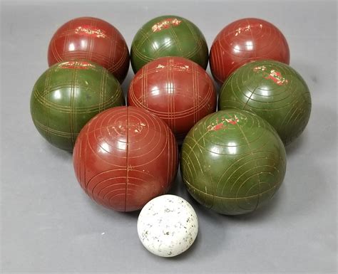 Sold Price Vintage Italian Sportcraft Bocce Ball Set August